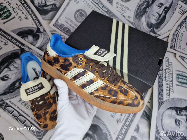 Кеды Adidas Samba Wales Bonner Leopard