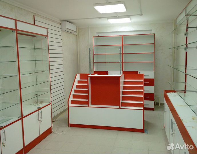 Аптечные витрины и прилавки из мдф