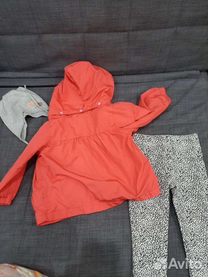 Комплект ветровка шапка 86 92 на осень для девочки