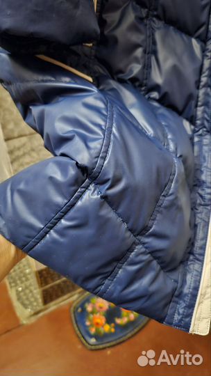 Пуховик зимний женский 52 54 с натуральным мехом