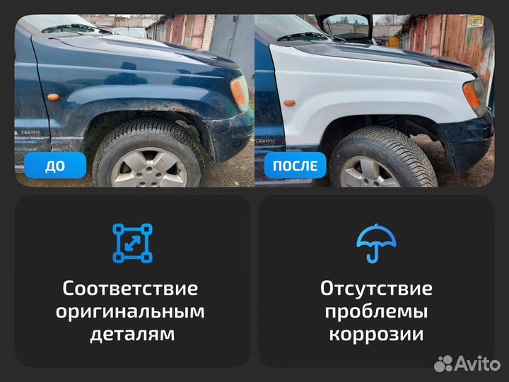 Левое крыло Citroen C5 II (2007–2016) Ситроен C5 2 (2007–2016)