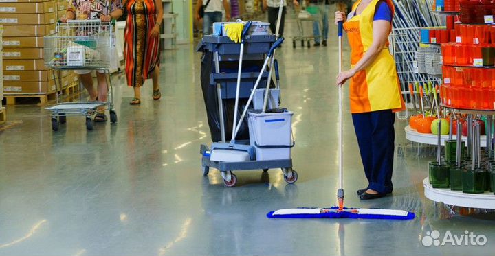 Работа простая/Уборщик в отделе гастроном