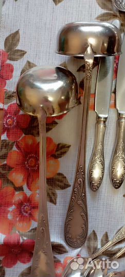 Набор столовый мельхиор Старое Пламя Кольчугино