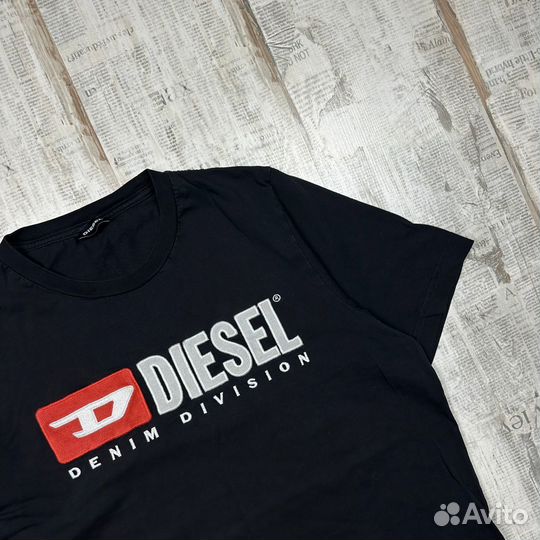 Мужская черная футболка Diesel / Дизель, оригинал