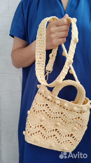 Сумка из рафии