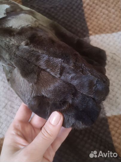 Шуба норковая с капюшоном