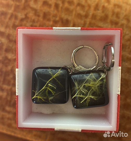 Серьги из эпоксидной смолы