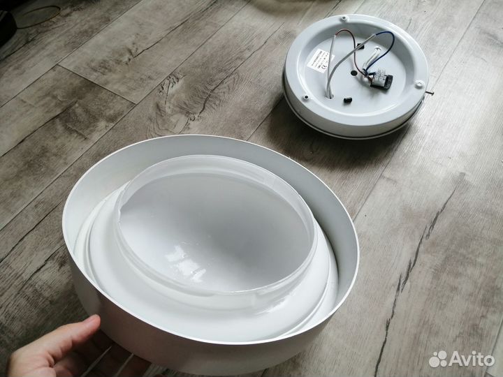 Плафон белый круглый матовый 29,5 см