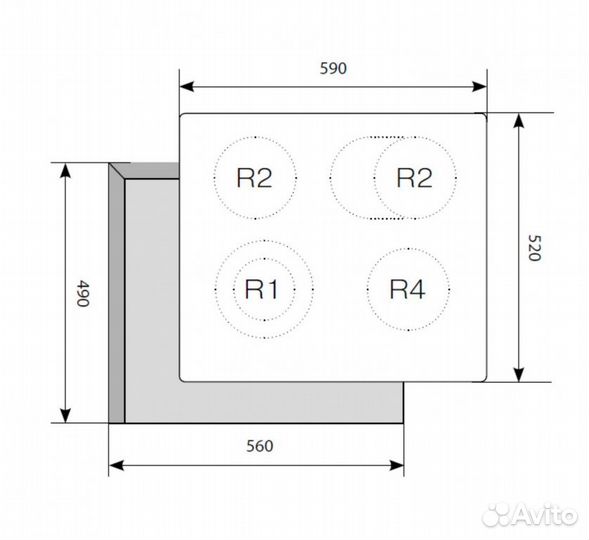 Электрическая варочная поверхность Oasis