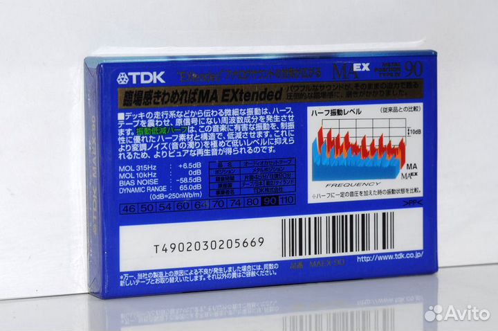 Аудиокассеты TDK MA EX 90 japan market (6239)