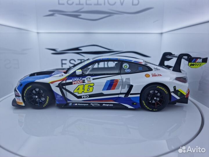 Модель BMW M4 GT3 2023 #46 V.Rossi 1:18 Minichamps