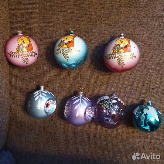 Елочные игрушки СССР шары