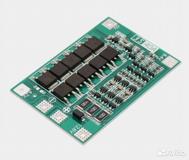 BMS плата защиты 3S li-ion 18650 12.6V 40A
