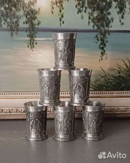 Набор стопок олово Германия