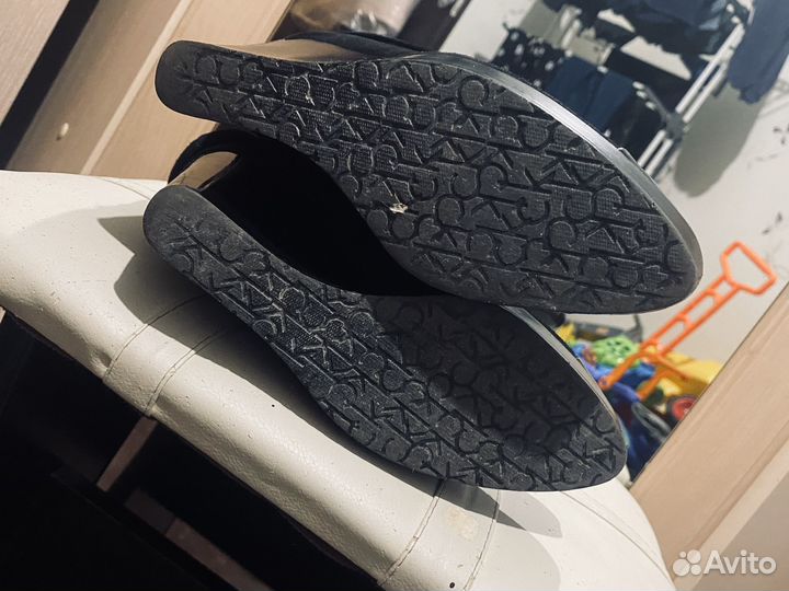 Замшевые сапоги Calvin Klein 38