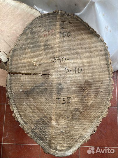 Слэб (спил) карагач, акация, дуб