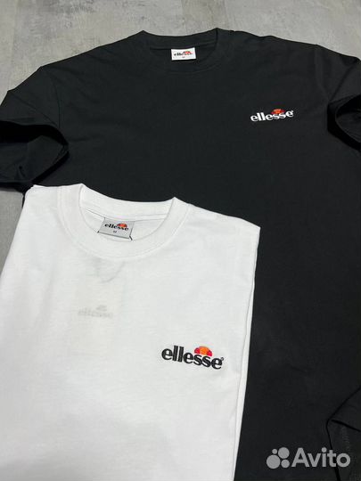 Футболка ellese, белый и чёрный цвета