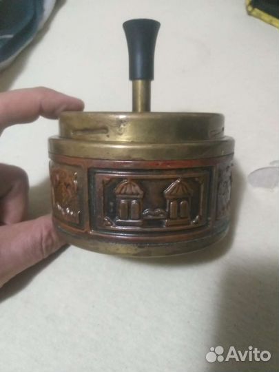 Пепельница СССР латунь
