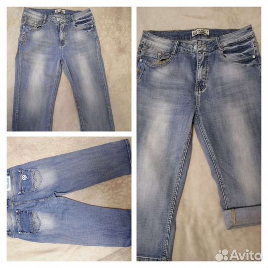 Джинсовые бриджы