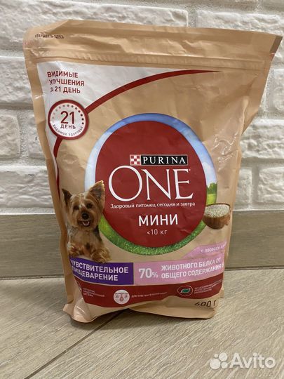 Корм для собак purina one mini