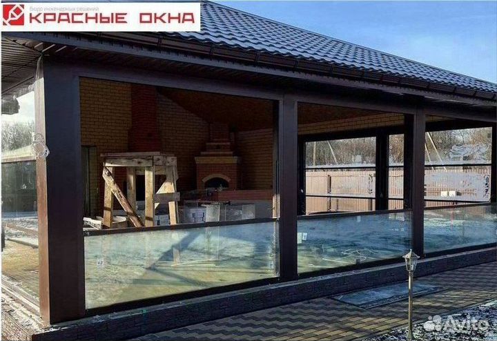 Гильотинное остекление