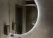 Зеркало с подсветкой в ванную полукруглое Camilla