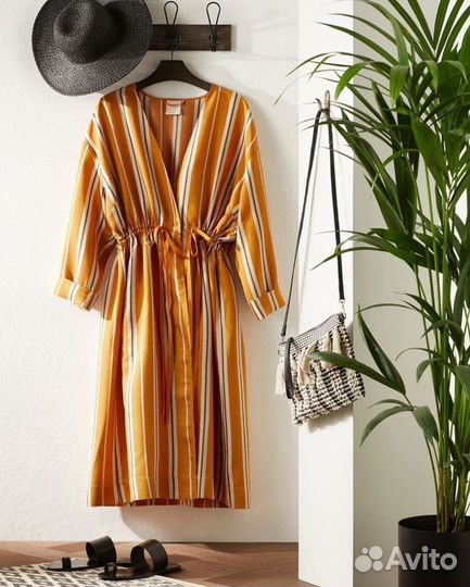 Шикарное платье кафтан H&M Conscious Exclusive