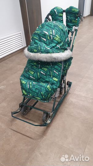Детские санки коляска ника