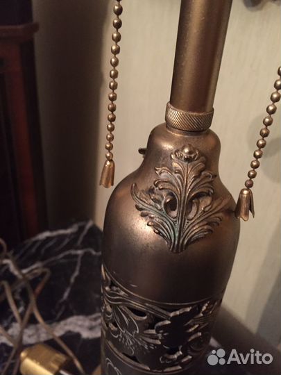 Тиффани бронза 20 век Лампа красивая