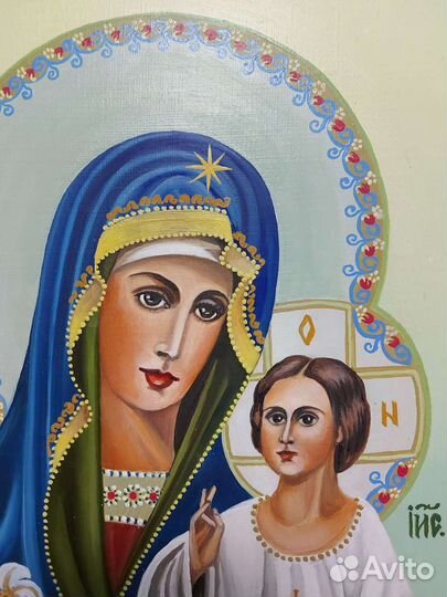 Икона маслом на холсте