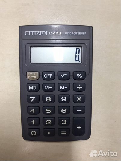 Калькулятор citizen LC-310III