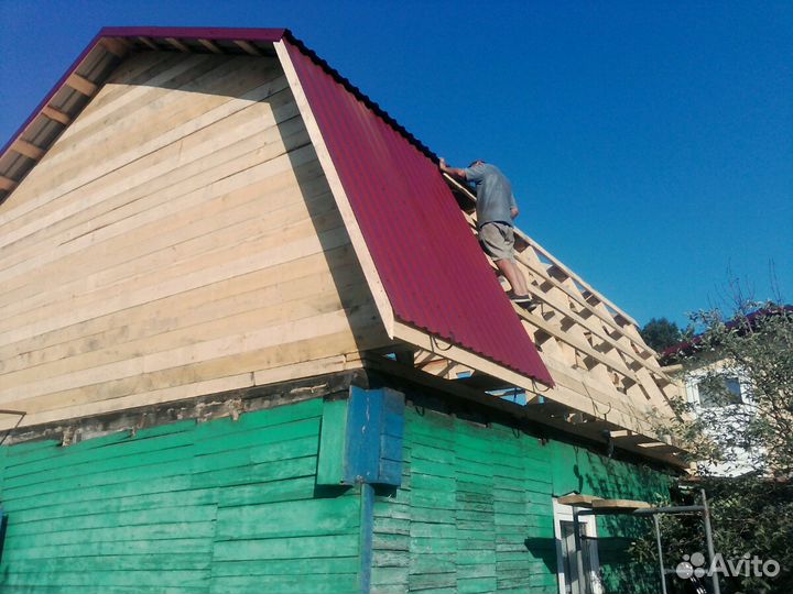 Ремонт кровли. Строительство