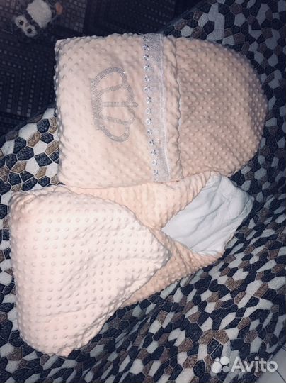 Конверт на выписку для девочки осень зима