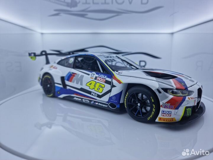 Модель BMW M4 GT3 2023 #46 V.Rossi 1:18 Minichamps