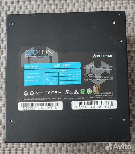 Неисправный блок питания