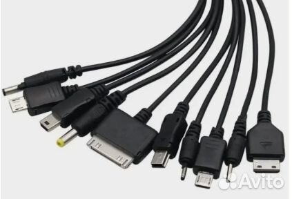 Универсальный USB-кабель 10 в 1 для зарялки