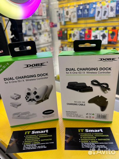 Док станция для зарядки геймпада xbox one, S, X