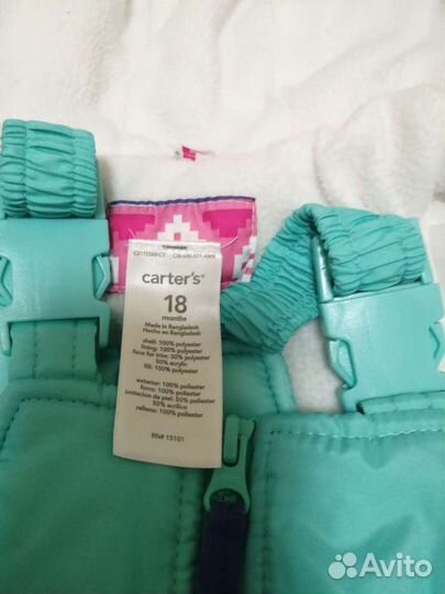 Зимний костюм Carters, куртка и полукомбинезон