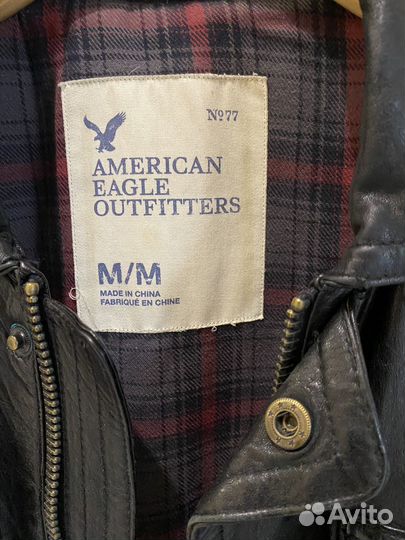 Кожаная куртка мужская American Eagle