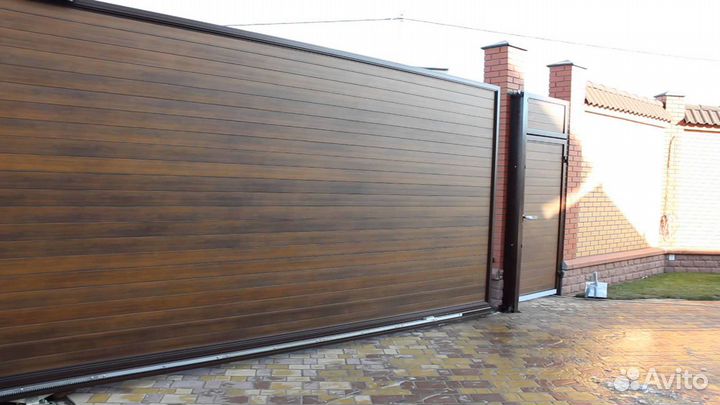 Ворота алюминиевые откатные