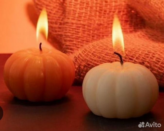 Подсвечник Гирлянда Свеча тыква желуди