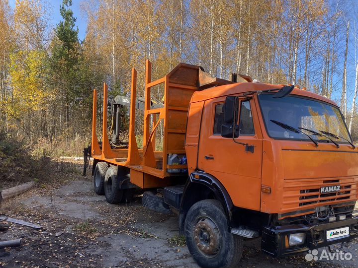 Лесовоз (сортиментовоз) КАМАЗ 65115 с КМУ Loglift, 2013