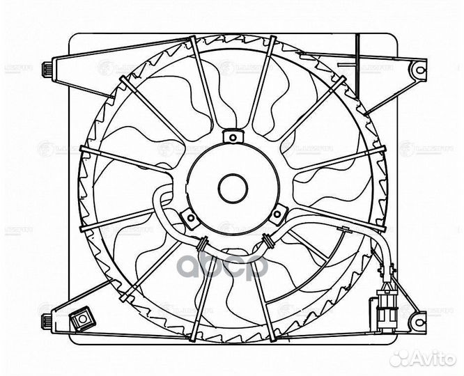 Вентилятор радиатора охлаждения hyundai grand S
