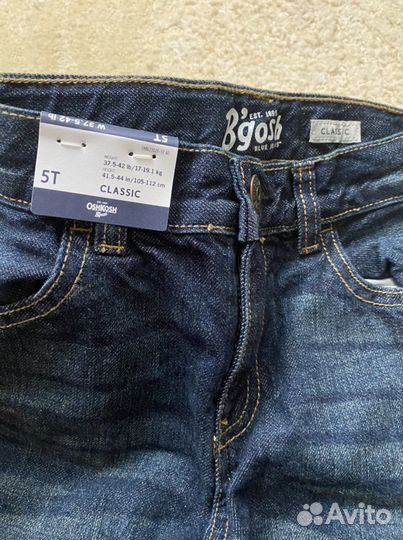 Джинсы новые carters