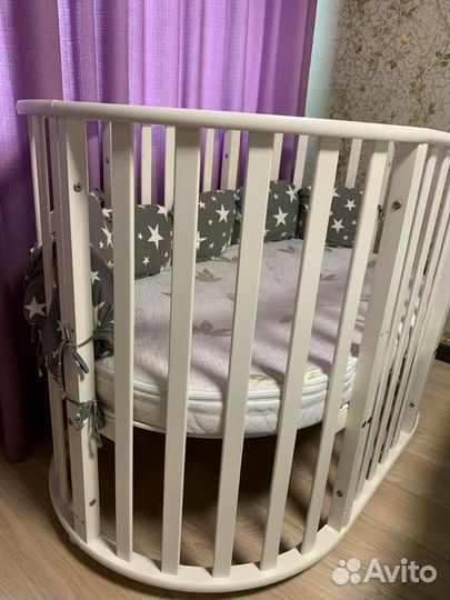 Детская кровать для новорожденных круглая