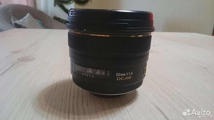 Объектив Sigma 50 mm. 1:1.4 для Nikon