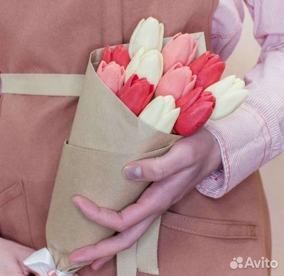 Тюльпаны шоколадные