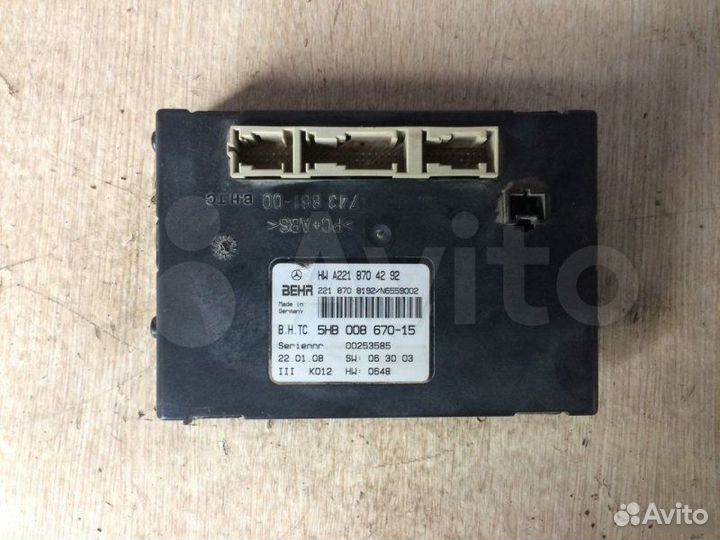 Блок управления климатом Mercedes-Benz S-Class