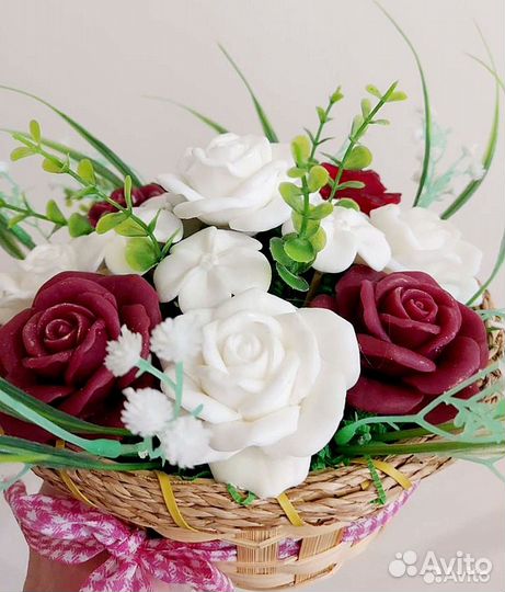 Букет из мыла ручная работа подарок на выпускной