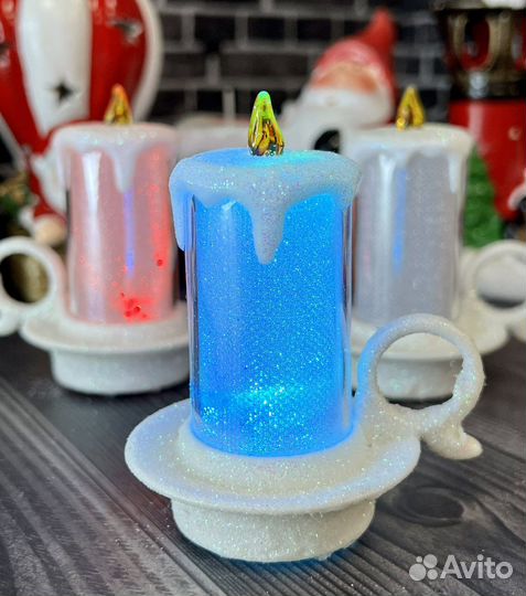 Свечки новогодние. Украшения, сувениры, подарки